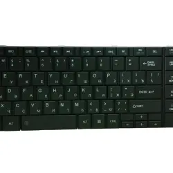 Клавіатура для ноутбука Toshiba Satellite (C850, C850D, C855, C855D, C870, C875, L875, L850, L850D, L855, L855D, L950, L955) Black, (Black Frame) RU