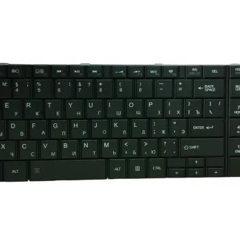 Клавіатура для ноутбука Toshiba Satellite (C850, C850D, C855, C855D, C870, C875, L875, L850, L850D, L855, L855D, L950, L955) Black, (Black Frame) RU