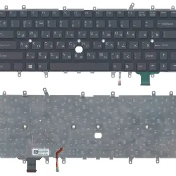 Клавиатура для ноутбука Sony Vaio (SVD11) с подсветкой (Light), Black, (No Frame), RU