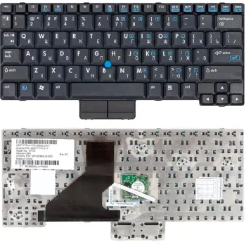 Клавиатура для ноутбука HP Compaq NC2400, nc2500, nc2510 с указателем (Point Stick) Black, RU