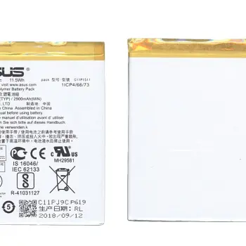 Аккумуляторная батарея для смартфона Asus C11P1511 ZE552KL ZenFone 3 3.85V Silver 2900mAh 11.17Wh