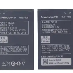 Акумуляторна батарея для смартфону Lenovo BL236 A320T 3.7V Black 1500mAh 5.55Wh