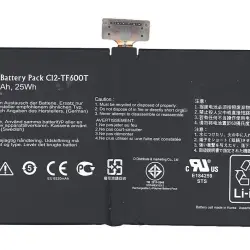 Акумуляторна батарея для планшета Asus C12-TF600T VivoTab TF600T 3.7V Black 6760mAh Orig