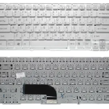 Клавіатура для ноутбука Sony Vaio (VPC-SD, VPC-SB) Silver, (NoFrame) RU