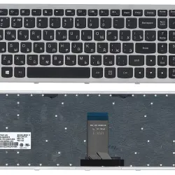 Клавиатура для ноутбука Lenovo IdeaPad U510, Z710 Black, (Silver Frame), RU