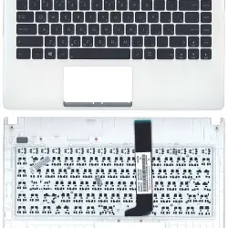 Клавиатура для ноутбука Asus VivoBook (X401U) Black, (White TopCase), RU