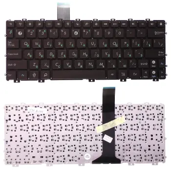 Клавіатура для ноутбука Asus EEE PC 1011, 1015, 1016, 1018, 1025, X101 Brown, (No Frame) RU