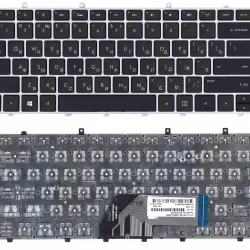 Клавіатура для ноутбука HP Envy (4-1000) Black, (Silver Frame) RU