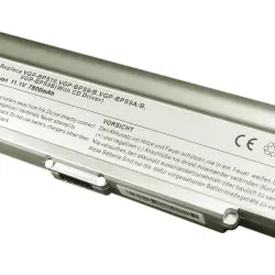 Усиленная аккумуляторная батарея для ноутбука Sony VAIO VGP-BPS9B VGN-NR260E 11.1V Silver 7800mAh OEM