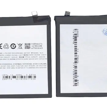 Акумуляторна батарея для Meizu BU15 Meilan U20 3.85V Silver 3200mAh 12.32Wh