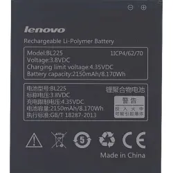 Акумуляторна батарея для Lenovo BL225 S580 3.8V Black 2150mAh 8.17Wh