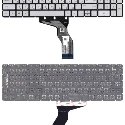 Клавиатура для ноутбука HP (15-BW 250 G6) Silver с подсветкой (Light), (No Frame) RU