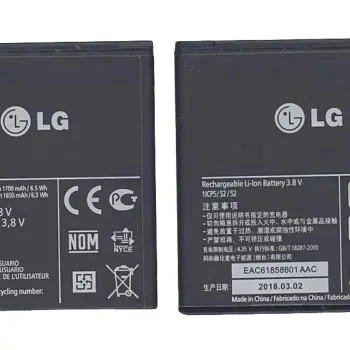 Аккумуляторная батарея для смартфона LG BL-49PH F120 3.7V Black 1700mAh 6.5Wh