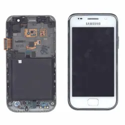 Матриця с тачскріном (модуль) для Samsung Galaxy S GT-I9000 білий с рамкой