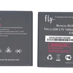 Акумуляторна батарея для смартфону Fly BL8003 IQ4491 Quad ERA Life 3 3.7V Black 1800mAh 6.6Wh