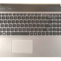Клавиатура для ноутбука Samsung (QX530) Black, (Silver TopCase), RU