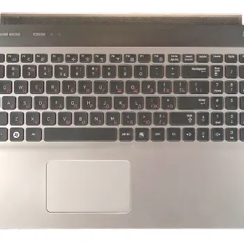 Клавиатура для ноутбука Samsung (QX530) Black, (Silver TopCase), RU