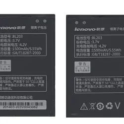Аккумуляторная батарея для смартфона Lenovo BL203 A369i 3.7V Black 1500mAh 5.55Wh