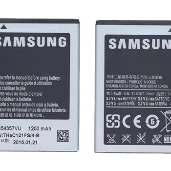 Акумуляторна батарея для смартфону Samsung EB454357VU Galaxy GT-B5510 Y Pro/S5300, Pocket/S5302 3.7V Black 1200mAh 4.44Wh