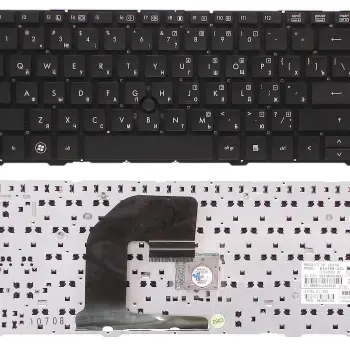Клавіатура для ноутбука HP Elitebook (8460P) с указателем (Point Stick), Black, (No Frame) RU