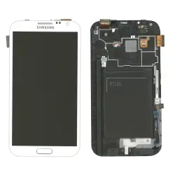 Матриця с тачскріном (модуль) для Samsung Galaxy Note 2 GT-N7100 білий с рамкой