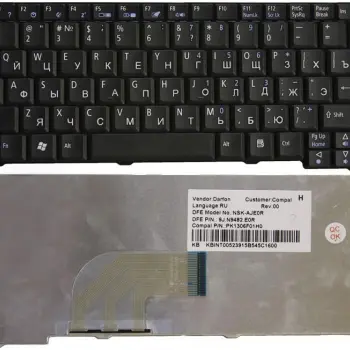 Клавіатура для ноутбука Acer Aspire One 531, A110, A150, D150, D250, ZG5, ZG8 Black, RU
