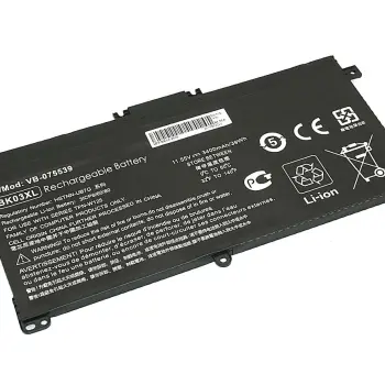 Аккумуляторная батарея для ноутбука HP BK03XL Pavilion X360 11.55V Black 3400mAh OEM