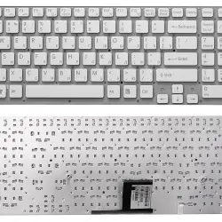 Клавіатура для ноутбука Sony Vaio (VPC-EС) White, (No Frame) RU