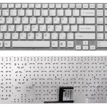 Клавиатура для ноутбука Sony Vaio (VPC-EС) White, (No Frame) RU
