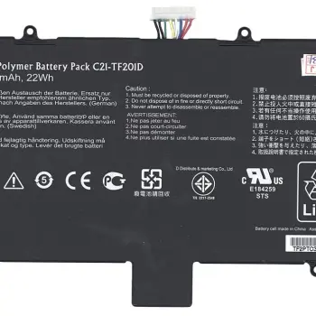Акумуляторна батарея для планшета Asus C12-TF201D Eee Pad Transformer TF201 Prime 7.5V Black 2940mAh Orig