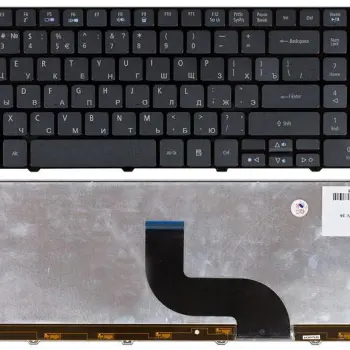 Клавіатура Acer Aspire (5236, 5242, 5250, 5410T, 5810T, 5820) з підсвічуванням (Light) Black, RU
