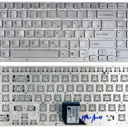Клавіатура для ноутбука Sony Vaio (VPC-CB17, VPC-CB) Silver, (No Frame) RU