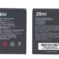Акумуляторна батарея для смартфону ZTE Li3716T42P3h594650 Blade L 3.7V Black 1600mAh 6.0Wh