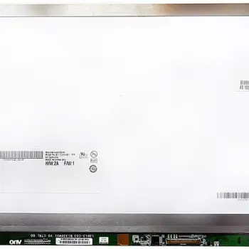 Матриця для ноутбука 13,3", Slim (тонкая), 40 pin (знизу справа), 1366х768, Светодиодная (LED), крепления планки по бокам, глянцевая, AU Optronics (AUO), B133XW01 V.0