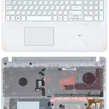 Клавиатура для ноутбука Sony FIT 15 (SVF15) White, (White TopCase), RU