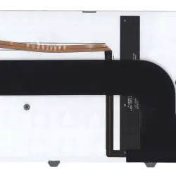 Клавиатура для ноутбука Dell Inspiron (15-7000, 7537) Black, RU с подсветкой (Light), Silver, (Silver Frame) RU
