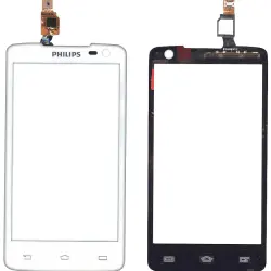 Тачскрін (Сенсорне скло) для смартфону Philips Xenium W732 білий