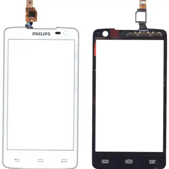 Тачскрин (Сенсорное стекло) для смартфона Philips Xenium W732 белый