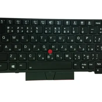Клавіатура для ноутбука Lenovo (X280) с подсветкой (Light), с указателем (Point Stick) Black, Black Frame, RU