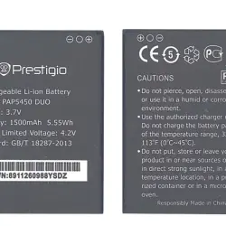 Акумуляторна батарея для смартфону Prestigio PAP5450 5450 Multiphone 3.7V Black 1500mAh 5.55Wh