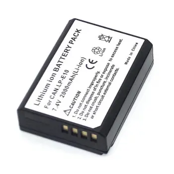 Акумуляторна батарея для фотоаппарата Canon (LP-E10) EOS 1100D 7.4V 2000mAh Li-ion