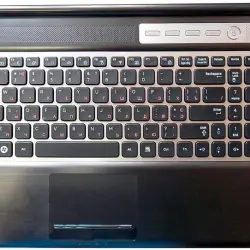 Клавиатура для ноутбука Samsung (RF510) Black, (Silver Frame), (Black TopCase), RU