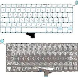 Клавіатура для ноутбука Apple MacBook Pro (A1342) White, (No Frame), RU (вертикальный ентер)