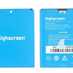 Акумуляторна батарея для смартфону Highscreen Spade 4.2V Black 2100mAh 7.77Wh