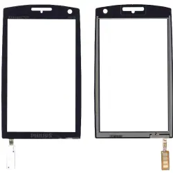 Тачскрін (Сенсорне скло) для смартфону Philips Xenium X815 чорний