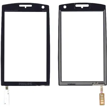 Тачскрін (Сенсорне скло) для смартфону Philips Xenium X815 чорний