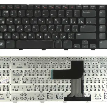 Клавіатура для ноутбука Dell Inspiron 17R (5720, 7720, N7110) Vostro (3750) XPS (L702X) Black, (Black Frame), RU