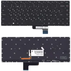 Клавіатура для ноутбука Lenovo IdeaPad Yoga (700-14ISK) Black с подсветкой (Light), (No Frame), RU