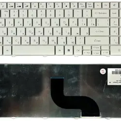 Клавіатура для ноутбука Acer Packard Bell (TM81) White, (No Frame), RU