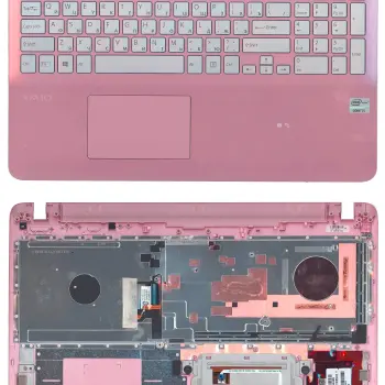 Клавиатура для ноутбука Sony FIT 15 (SVF15) Gray, (Pink TopCase), RU
